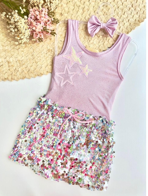 Conjunto Estrela paetê
