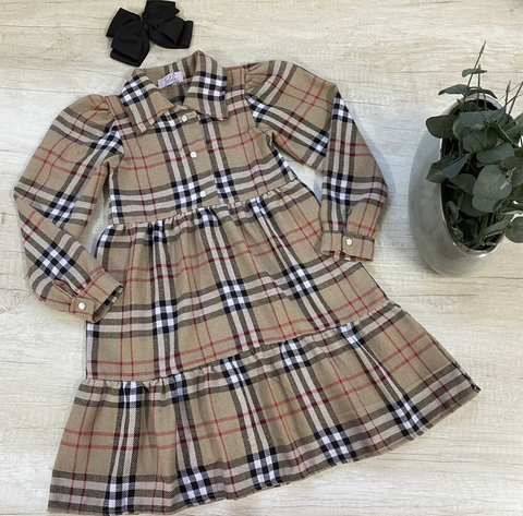 Vestido Xadrez neutro