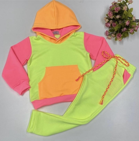 Conjunto Moletinho Neon