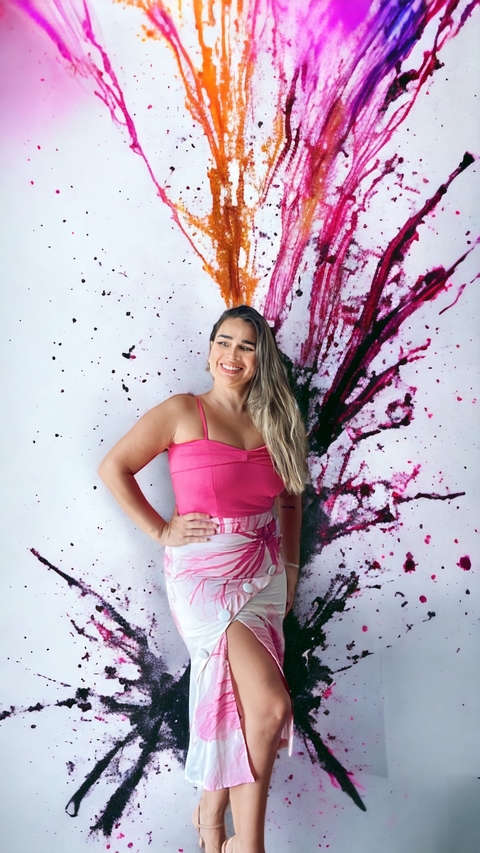 Conjunto de saia midi
