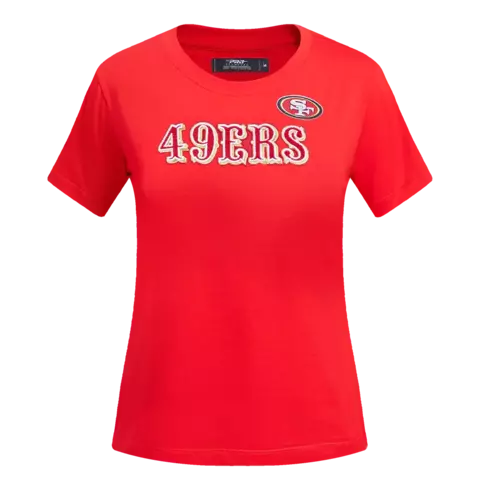 Camiseta Feminina NFL San Francisco 49ers Slim Vermelha Pro Standard