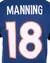 Camiseta NFL Denver Broncos Player Peyton Manning Marinho Mitchell & Ness - loja online