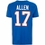 Camiseta NFL Buffalo Bills Player Josh Allen Azul