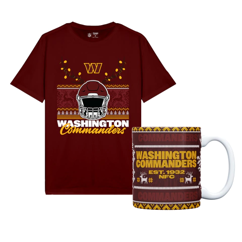 Kit Camiseta + Caneca NFL Washington Commanders Natal 2025 Sport America - comprar online