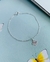 Pulseiras Tornozeleiras Semi Joia Prata 925 Verniz Diamond modelo flor Trevo tendência Virginia - loja online