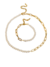 Conjunto Semi Joia colar e pulseira de pérolas e correntes colar Duo - loja online