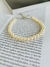 Pulseiras clássicas elegantes pulseira de pérolas banhado Ouro e Prata - comprar online