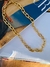 Conjuntos Unissex banhado a Ouro e Prata Colar e pulseira de correntes Maxi - loja online