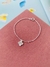 Pulseiras Tornozeleiras Semi Joia Prata 925 Verniz Diamond modelo flor Trevo tendência Virginia