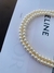 Colares choker colar de pérolas duplo banhado ouro e prata - comprar online