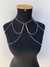 Bodychain Ombreira de correntes em camadas banhado a Ouro e Prata