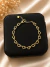 Pulseira coração semi joia Coração duplo - comprar online