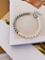 Pulseira de pérolas duo miçangas banhado a prata - Dondocas