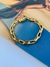 Pulseiras Unissex Semi Joia Ouro e Prata cadeado cartier