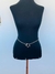 BodyChain Cinto de Estrelas tendência 2yk mosquetão fecho frontal banhado a Prata - Dondocas
