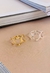Anéis Semi Joia Verniz Diamond Ouro 18K Prata 925 anel de aro circulo vazado - Dondocas