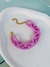 Imagem do Pulseiras de Acrílico colorido Rosa Barbie elos G corrente