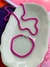 Conjuntos de colar e pulseira mini veneziana colorida candy collor banhada