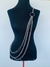 Bodychain borychain tranversal colar de corpo folheado Prata - comprar online