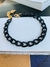 Pulseiras preta banhado a Ouro pulseira de corrente preta Unissex - Dondocas