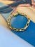 Pulseiras Unissex Semi Joia Ouro e Prata cadeado cartier - comprar online