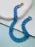 Colares em acrílico elos coloridos Azul com mosquetão boia Candy colors - loja online
