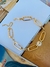 Colares Choker banhado a Ouro Maxi elos cadeado - comprar online