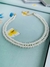 Colares choker colar de pérolas duplo banhado ouro e prata - loja online