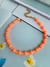 Colares para o Verão colar de miçangas laranja cores vivas na internet