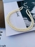 Colares choker colar de pérolas duplo banhado ouro e prata - loja online
