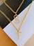 Colares banhados a Ouro colar com Inicial de Strass na internet