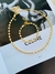 Conjunto Kit de colar e pulseira Strass G folheado a Ouro - comprar online