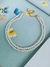 Imagem do Colares choker colar de pérolas duplo banhado ouro e prata