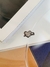 Piercing fake modelo de coração com strass folheado a Ródio - loja online