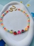 Colar com pérolas candy colors miçangas de frutas infantil - comprar online