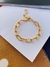 Pulseiras Unissex banhado a ouro corrente correntaria media