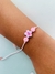 Pulseiras Tornozeleiras de macramê com inicial colorido miçanga Candy Colors - comprar online