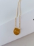 Escapulário Colares semi joia onda Amar com 2 pingentes ouro 18kl e prata 925 - Dondocas