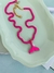 Colares choker Rosa Pink com Calda de Sereia banhada Verão - comprar online