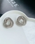 Brincos de base folheado a Ouro e Prata espiral trabalhada - Dondocas