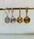 Brincos semi joia ouro 18 kl e prata 925 modelo tranqueta de medalha - comprar online
