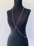 Bodychain Borychian colar de corpo Rosa Bebê Nude - Dondocas