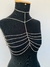 Body chain sutiã top em correntes em camadas tendência festa na internet