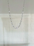 choker colar folheado a prata de trevo esmaltado branco - comprar online