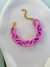 Pulseiras de Acrílico colorido Rosa Barbie elos G corrente na internet