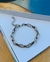 Pulseiras Unissex Semi Joia Ouro e Prata cadeado cartier - Dondocas
