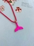 Colares veneziana colorida Rosa Pink Laranja rabo de sereia - loja online