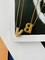 Colares Semi Joia personalizados colar com letra inicial do nome cravejado de zircônia - comprar online