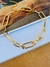 Colares Choker banhado a Ouro Maxi elos cadeado - loja online