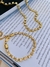 Conjunto Kit de colar e pulseira Strass G folheado a Ouro - Dondocas